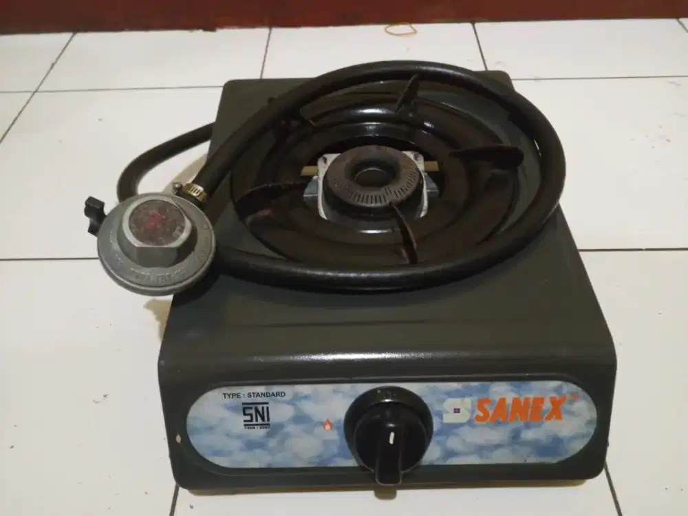 Kompor gas Sanex 1 tungku + selang regulator