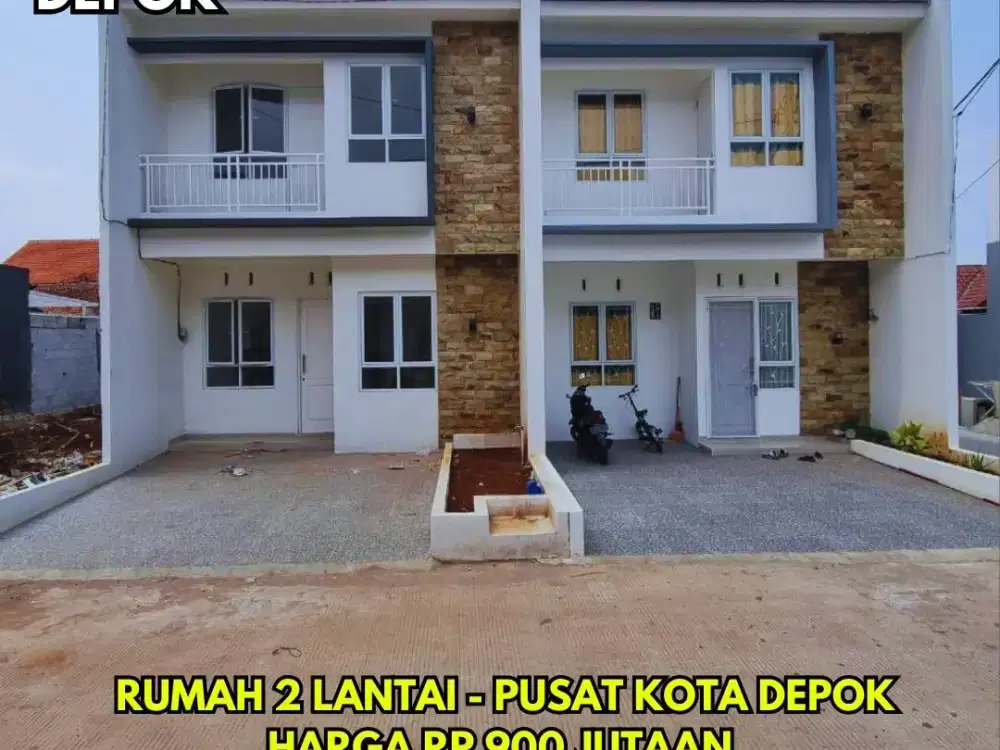 Rumah Paling Murah dan Strategis 2 Lantai Di Sukmajaya Depok 900 Jutaan