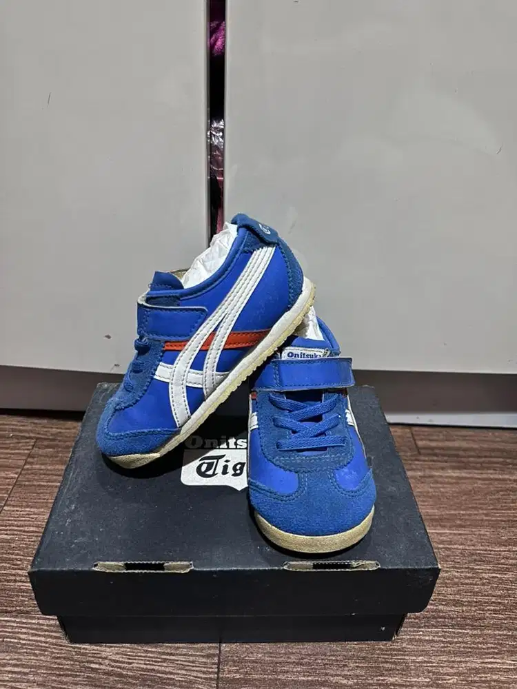 PRELOVED SEPATU ANAK ONITSUKA TIGER SIZE K7/23.5 CLASSIC BLUE/WHITE