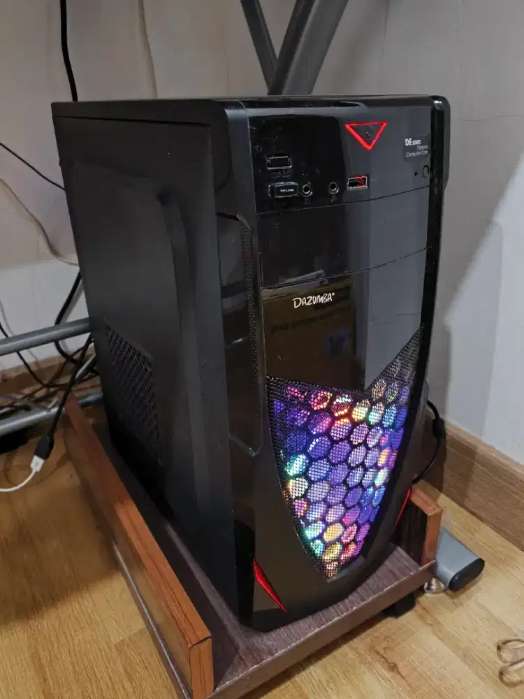 1 Set PC gaming + Monitor, gtx1050 core i5 ram8gb ssd128gb - TERMURAH