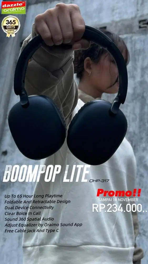 Headphone Oraimo BoomPop Lite OHP-317