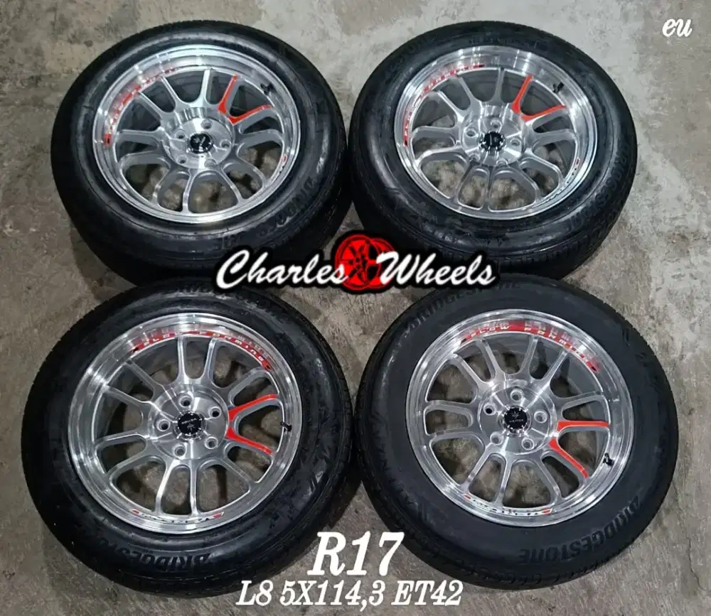 Jual velg rep venom 5 r17 5x114,3 innova rush terios civic dll