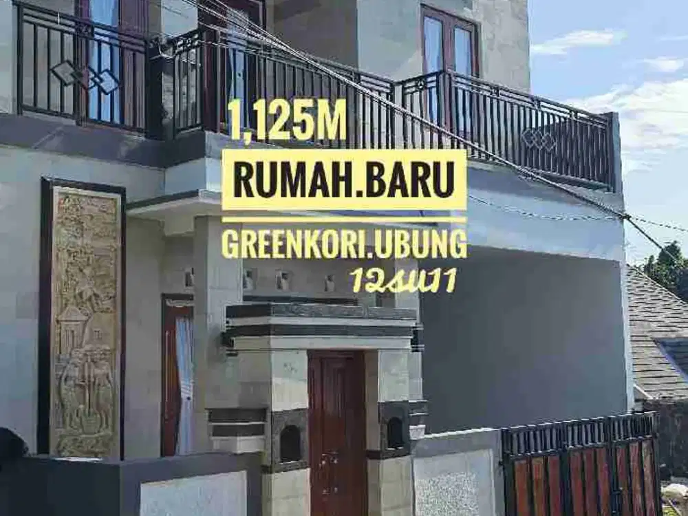 jual Rumah Ready Baru Tingkat 3 kamar Nuansa Hijau Utama Ubung Denpasar Bali