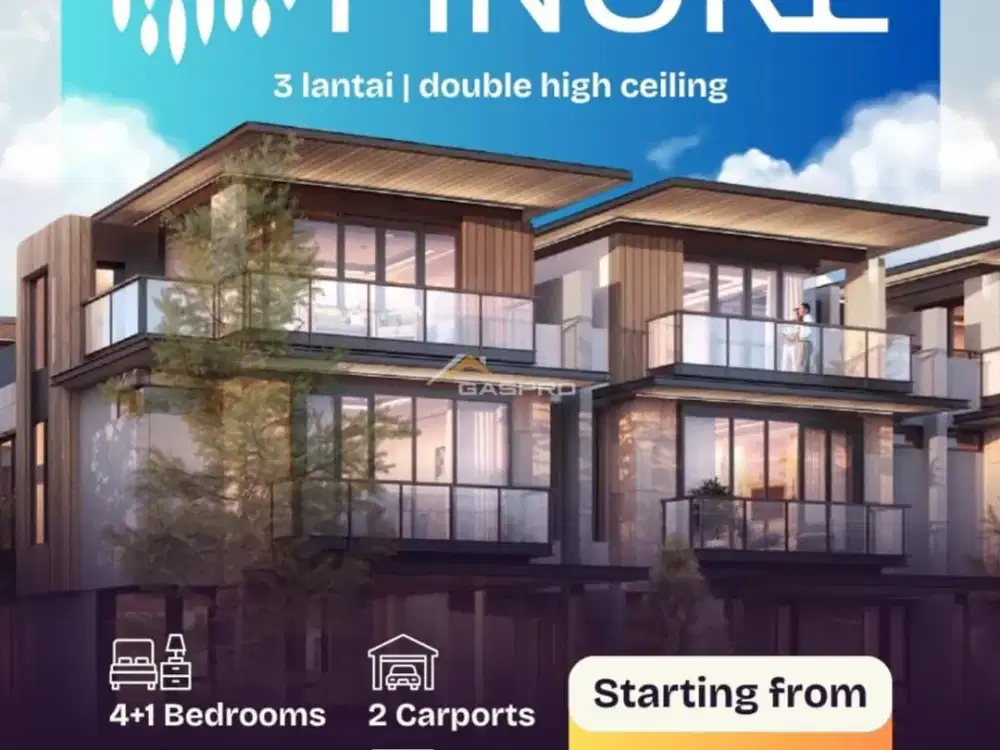 Rumah di tengah kota Gading Serpong FINORE SUMMARECON Limited unit!!