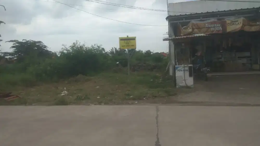 Dijual tanah lokasi strategis pinggir jalan irigasi Margaluyu