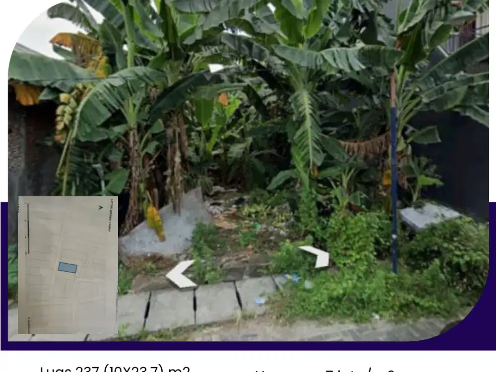 DIJUAL TANAH KAVLING SAMBISARI LONTAR