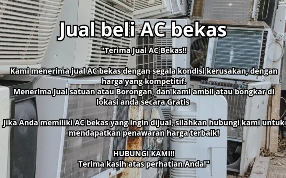 Terima jual AC bekas