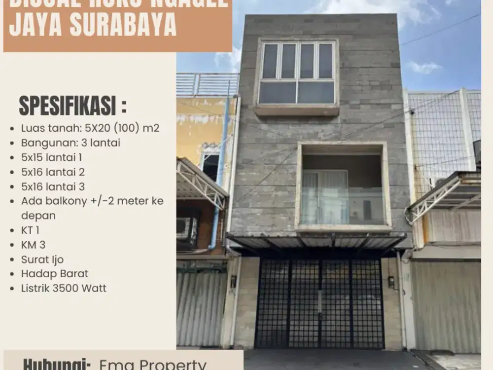 Dijual Ruko Ngagel Jaya