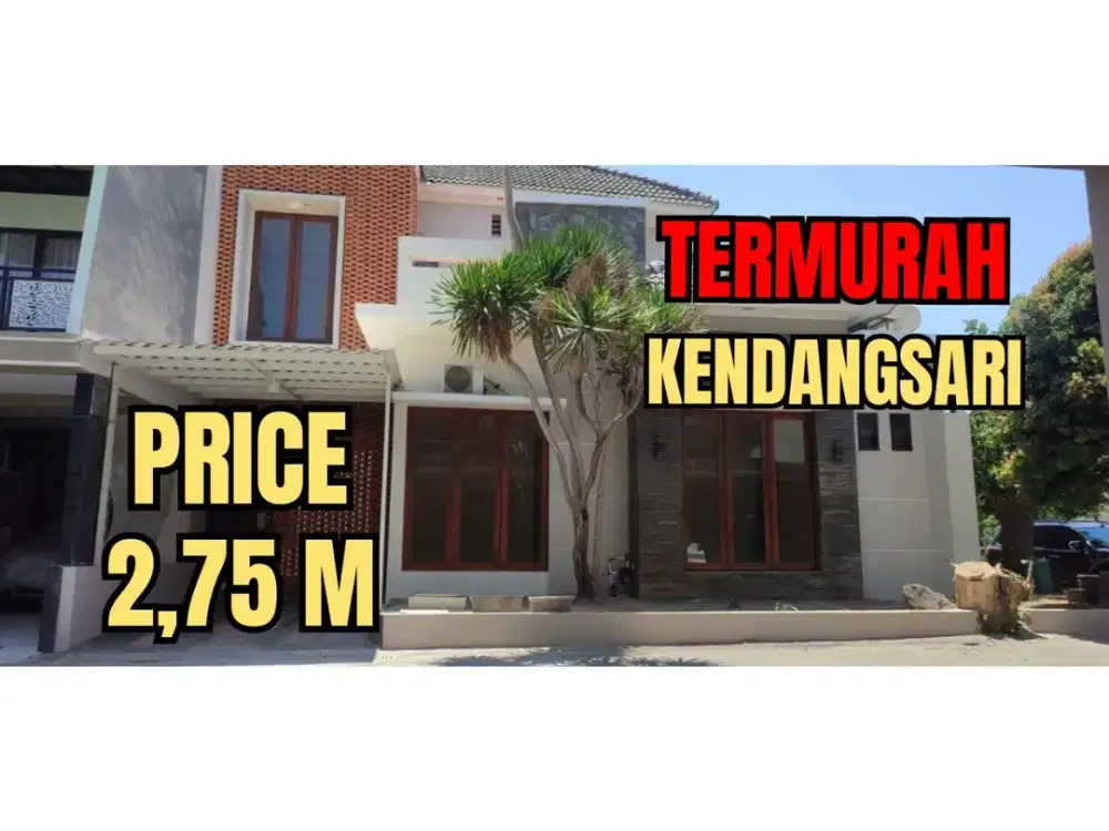 ‼️TERMURAH‼️ RUMAH HOOK KENDANGSARI JEMURSARI SURABAYA SELATAN SIAP HUNI.