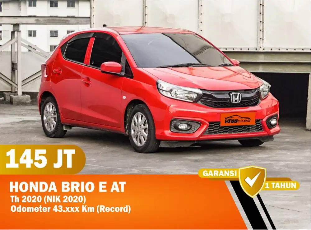 Angsuran 3jtan (Bergaransi) -HONDA BRIO E AT 2020 Matic