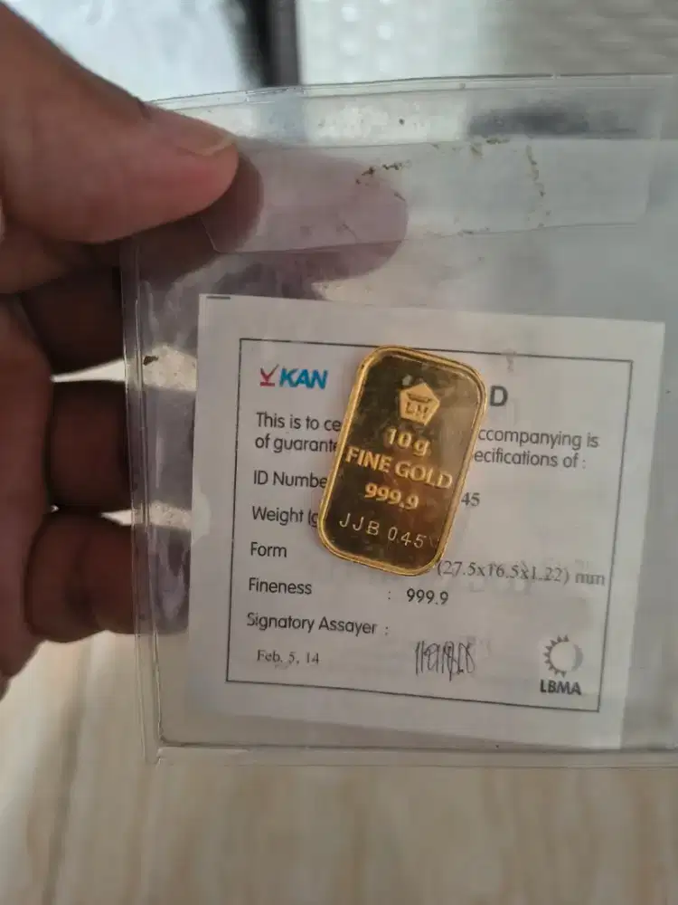 Emas Antam batangan 25gram retro