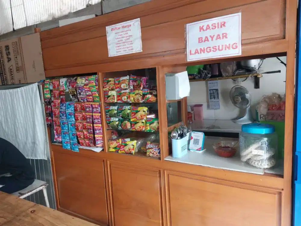 Gerobak bakso full kayu jati