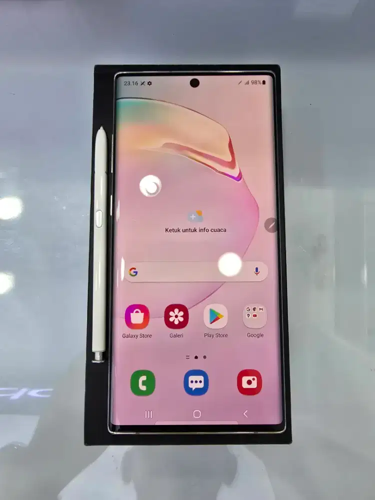 Samsung Note 10 Plus 12+8/256Gb Aura White Ex Garansi SEIN -MasterCom