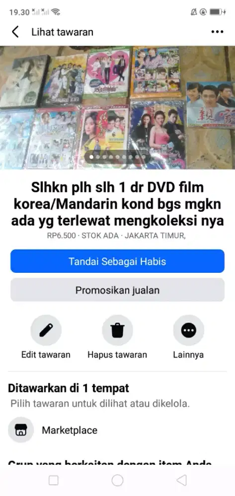 Slhkn plh slh 1 dr kaset DVD film korea/Mandarin lawas kond bgs deh