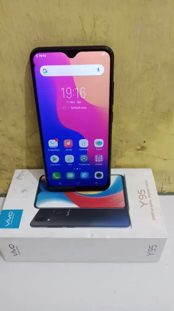 Vivo y95.ram 4/32.jaringan 4g.minus pmkaian klngkpn hp+dos