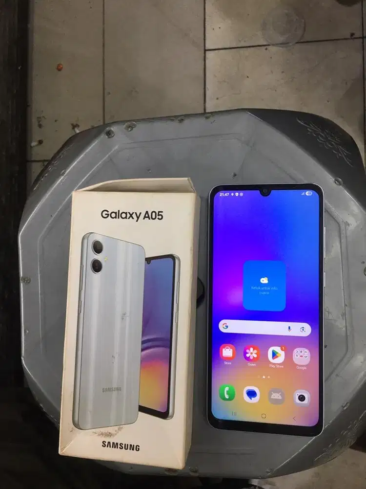 Dijual samsung A05 4/64 orian lengkap