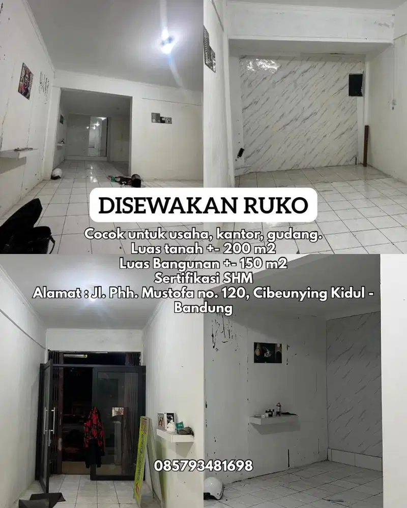 Disewakan Ruko Tahunan