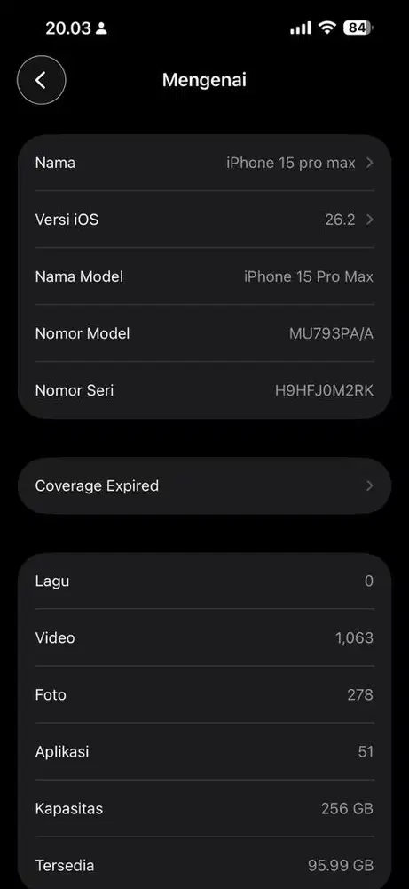 Jual cepat ipond 15 pro max 256