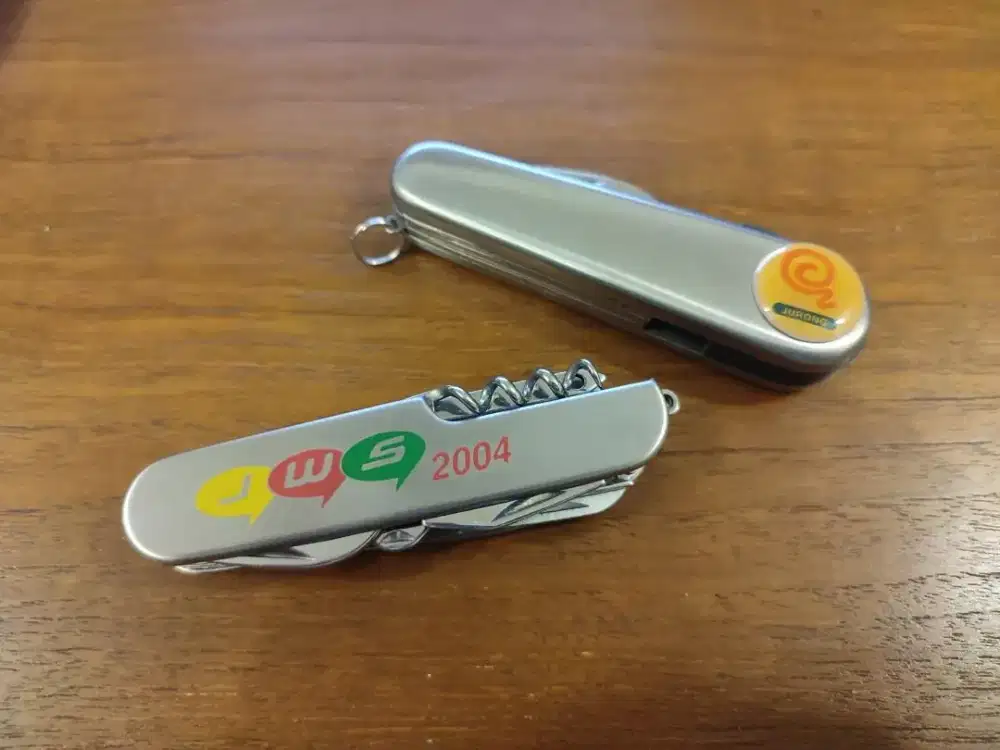 Swiss Army Victorinox Style Pocket Wenger Golfing pisau Outdoor 2pcs