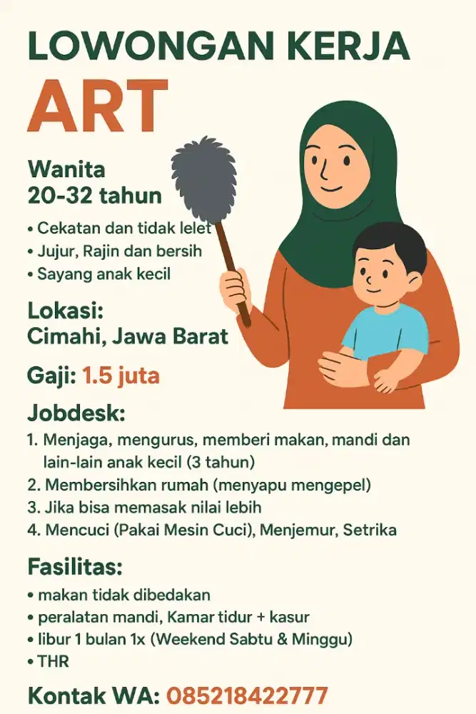 Lowongan ART (Cimahi)