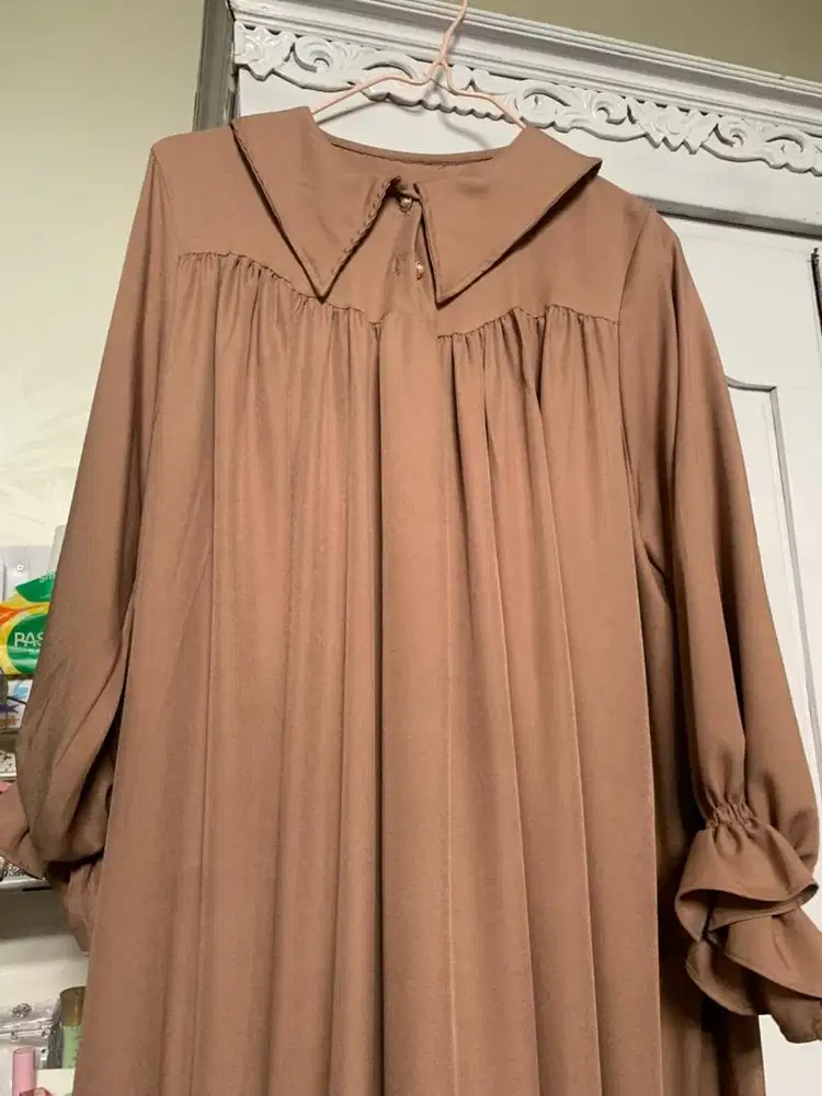 BARU. Dress/gamis babydoll coklat