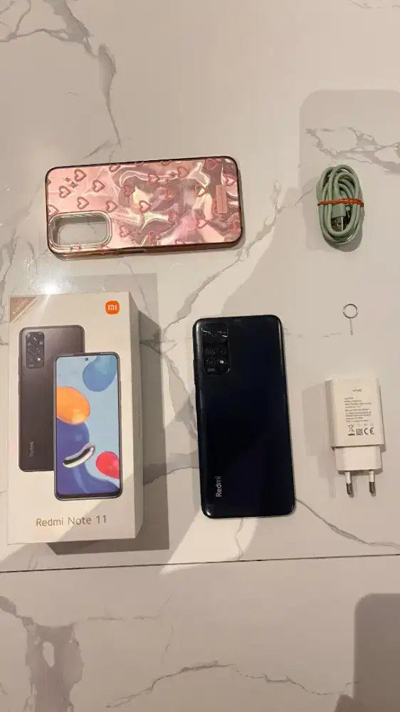 Xiaomi Redmi Note 11 NFC RAM 6GB Internal 128GB Fullset Mulus Murah