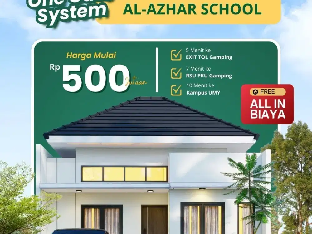 Dijual Rumah  sleman  Gratis Biaya Ppjb