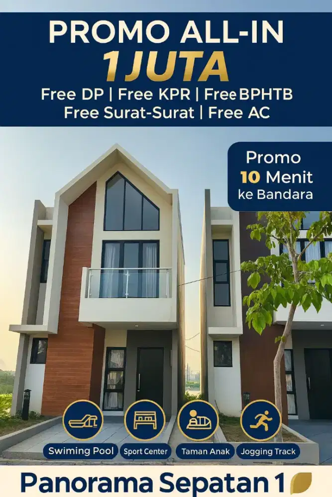 RUMAH READY DEKAT BANDARA SOEKARNO HATTA