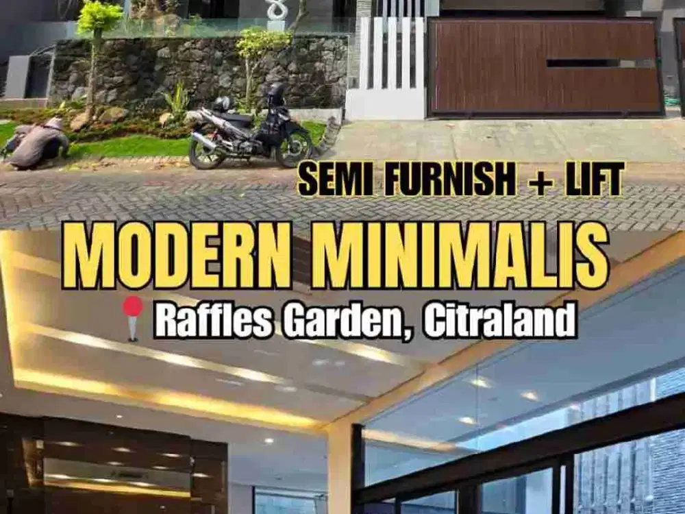 DIJUAL RUMAH CLUSTER FAVORITE MEWAH SEMI FURNISH ADA LIFT