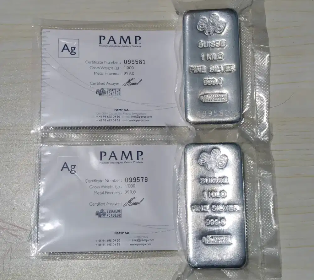 Fine Silver Perak Pamp Suisse 1000gr 999