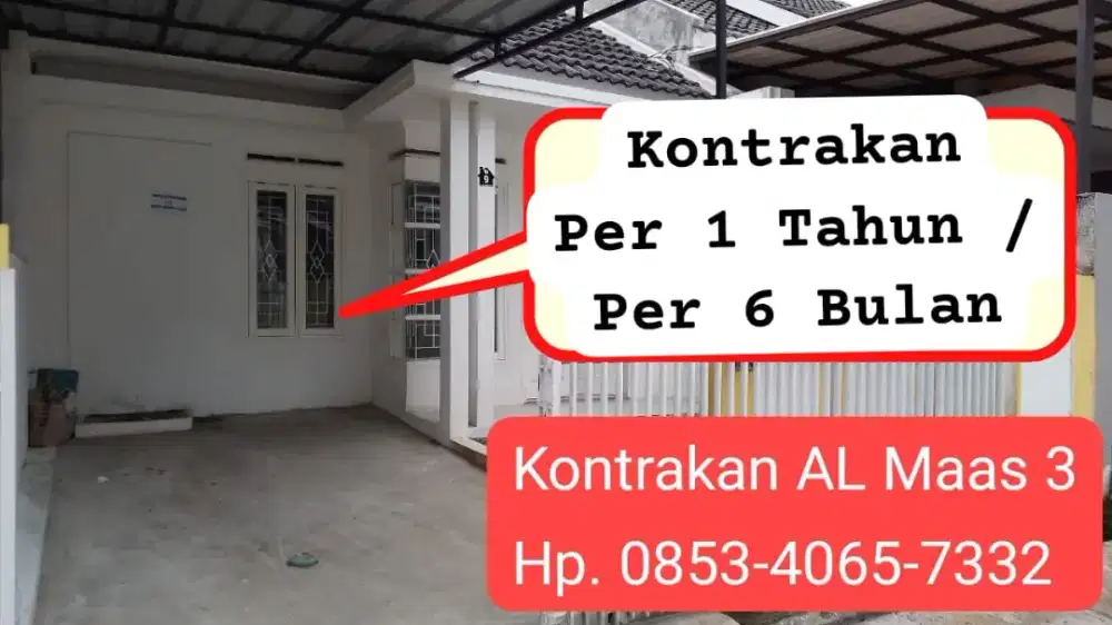 Kontrakan Al Maas 3 Block 20B No. 06 Kec. Katapang
