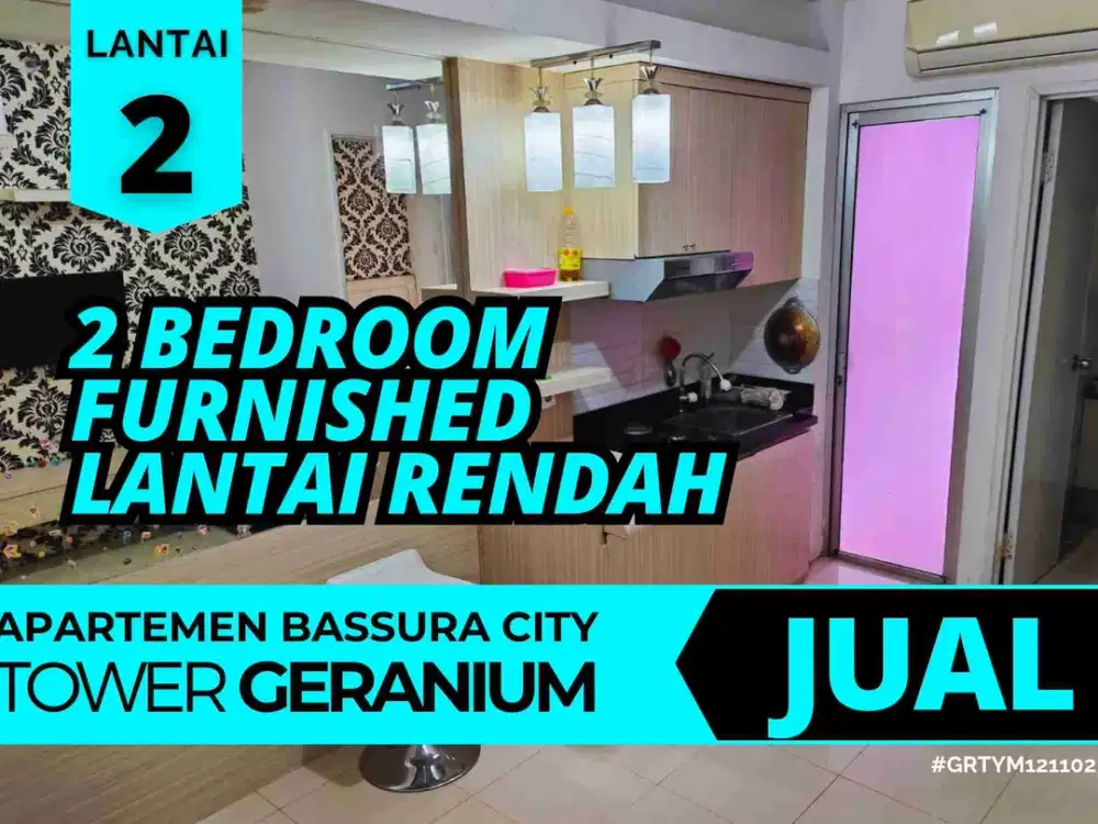 Dijual 2 Bedroom SHM View Kolam Lantai 2 Apartemen Bassura City