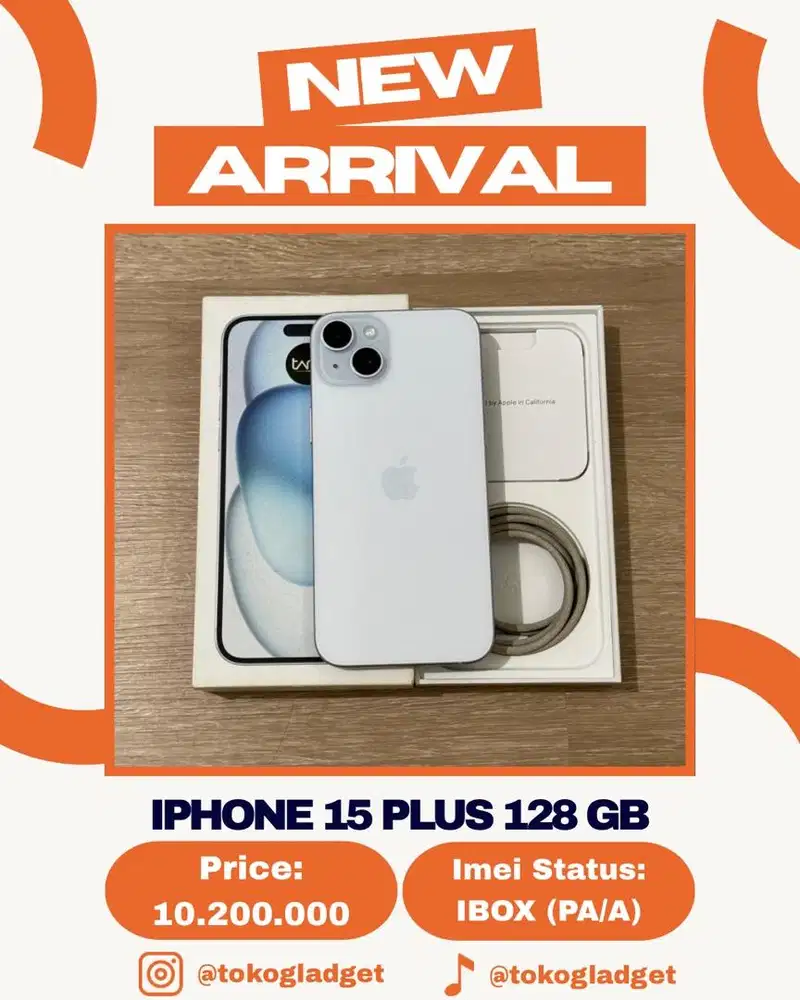 iPhone 15 Plus 128 Gb ex IBOX