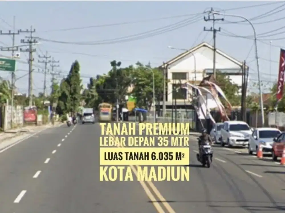 [B] Tanah LD 35 mtr, Jl. Basuki Rahmad KOTA MADIUN Lokasi Ciamik