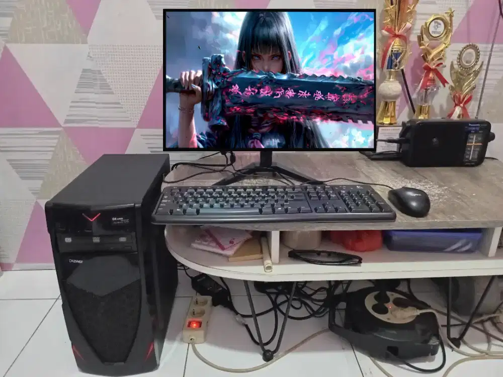 PC GAMING DESIGN + LCD + RAM 8 GB + VGA 1 GB + HD 500 GB + GAMES APP