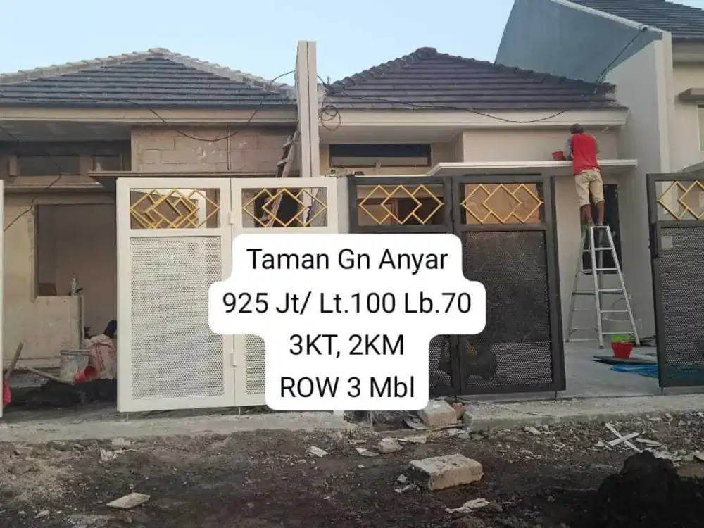 Dijual Rumah Modern, 3KT, 2KM Di Perum. Taman Gununganyar, Dekat OERR