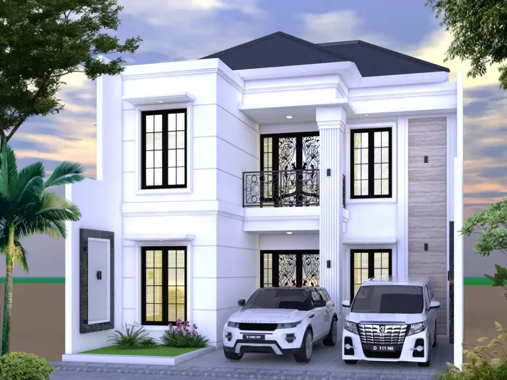 Dijual rumah mewah modern klasik 2 lantai Kawasan Premium Lingkungan Nasionalis di plemburan Jalan Kaliurang KM 6