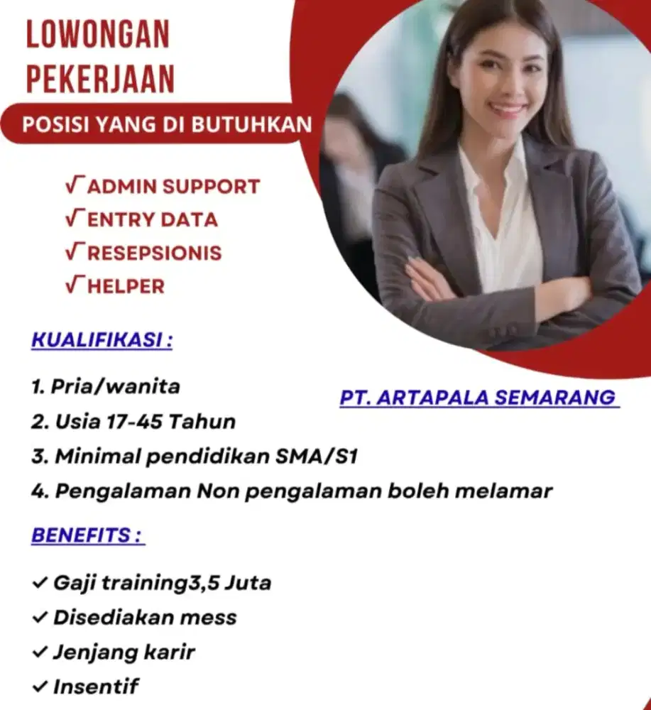 Loker semarang posisi sudah ada di pamplet