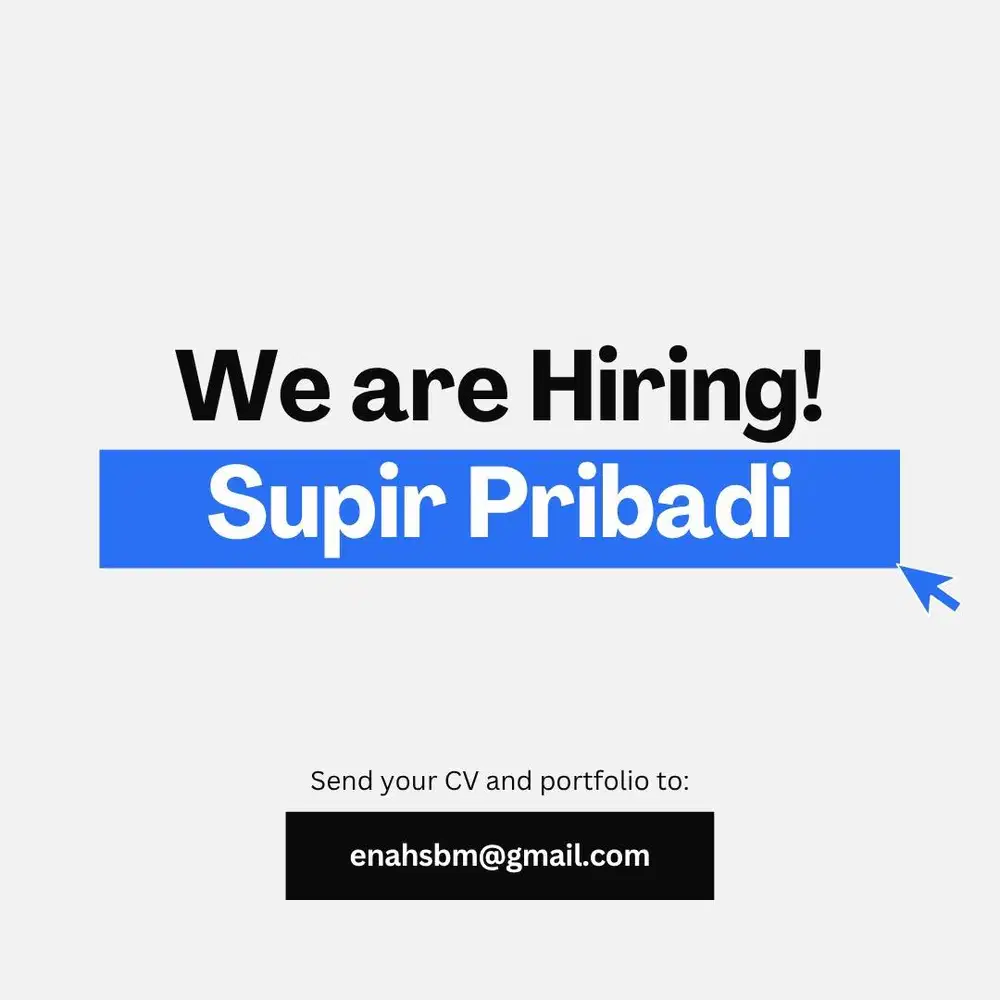 Hiring Supir Pribadi
