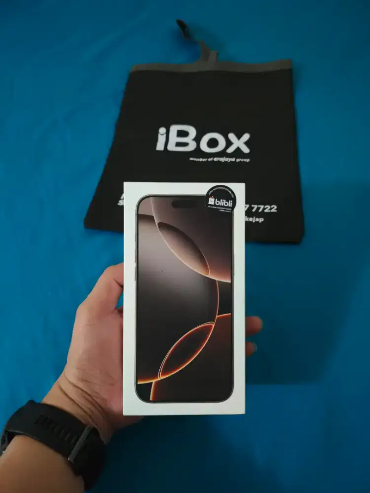 Iphone 16 Pro Max 256gb IBOX Bliblii Resmi New BNOB buka box saja