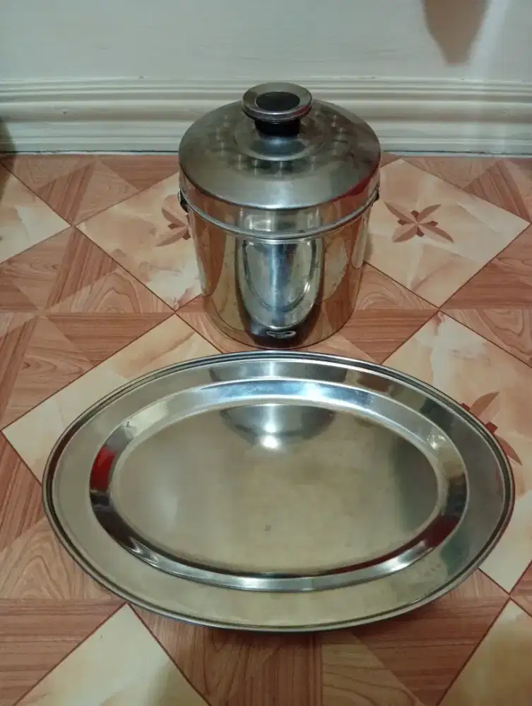 Di Jual Rantang soup stainless dan piring stainless