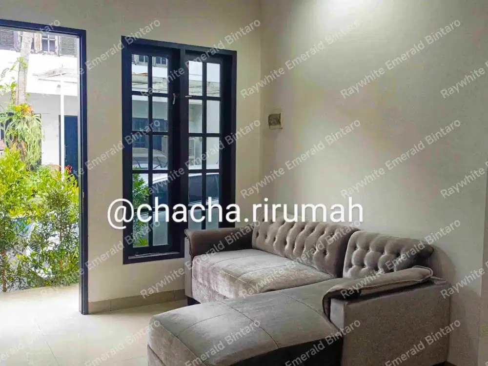 Rumah Baru Siap Huni Hoek Dalam Cluster Furnished MRT Lebak Bulus