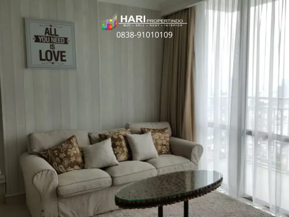 FOR RENT Apartemen Denpasar Residence Kuningan City 2BR size 90sqm - Furnish Close to LRT MRT Busway