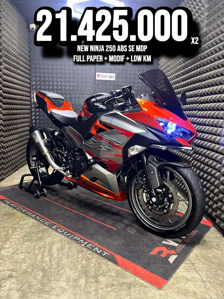 NINJA 250 ABS SE MDP 2018 MODIF LOW KM PAJAK ON RAWATAN SUPERB UNIT