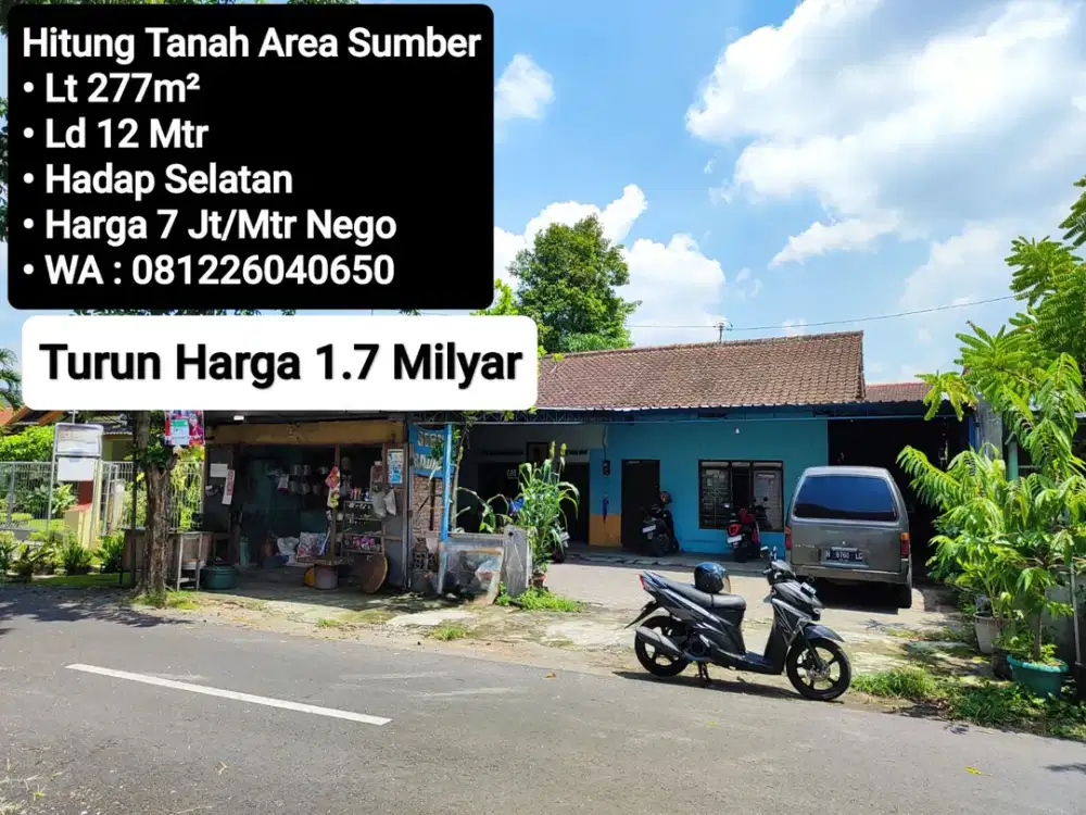 Jual Tanah Area Sumber, Dekat Rumah Pak Jokowi, Siap Bangun