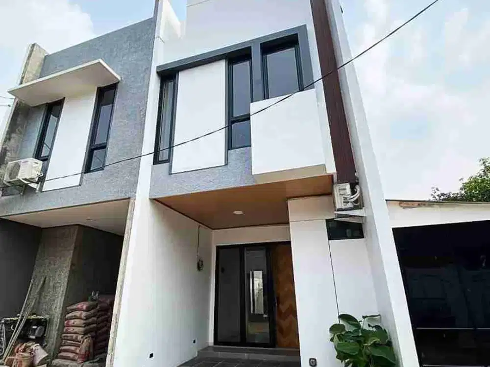 Rumah Modern Minimalis, Lokasi Strategis - Lingkungan Nyaman & Asri di Kukusan Depok