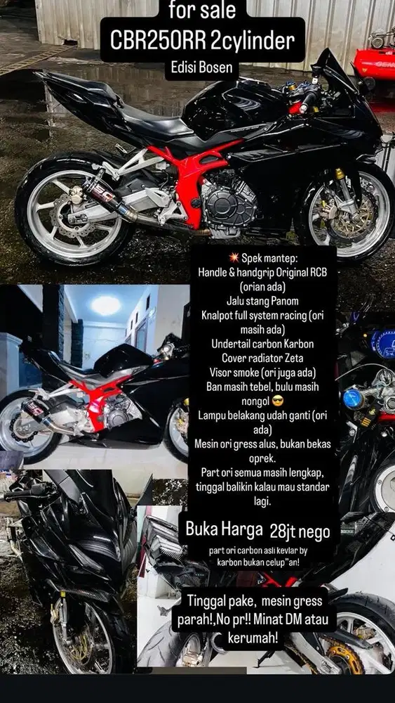 Cbr 250RR 2020 full spec standart ganteng paling murah!