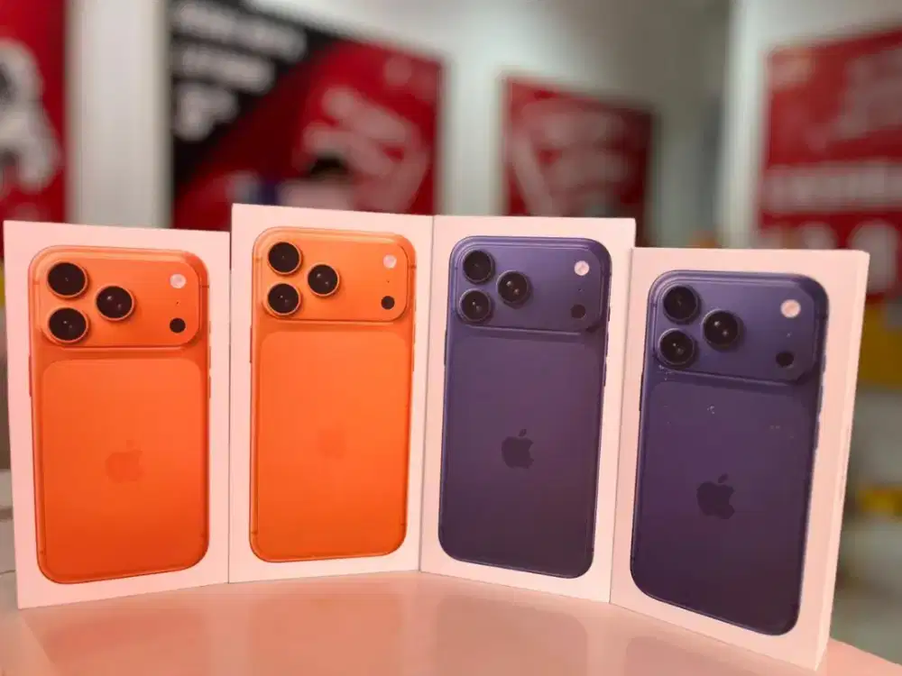 New Segel Green Peel iPhone 17 Promax Orange 256GB Garansi Resmi iBox