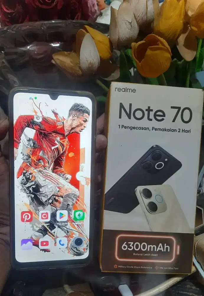 Realme note 70 likenew 4+4/64