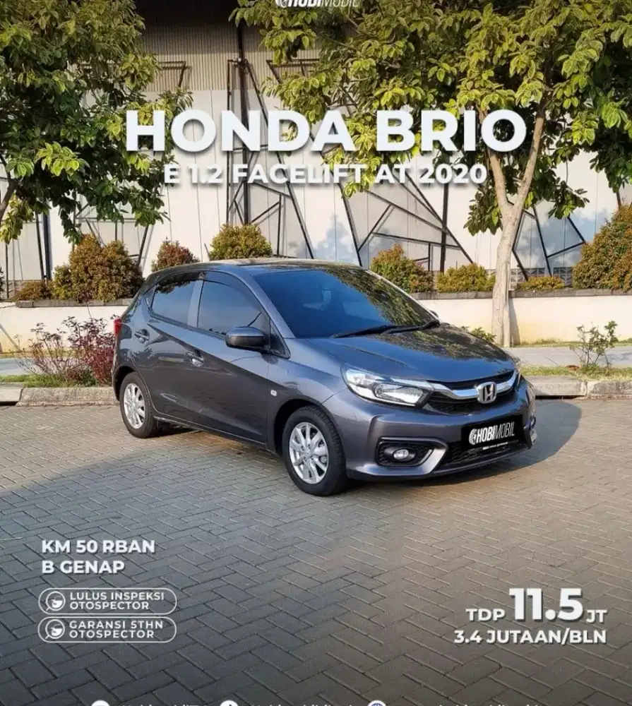 Unit : Honda Brio E 1.2 Facelift AT Thn 2020